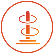 Ring Toss Icon Style