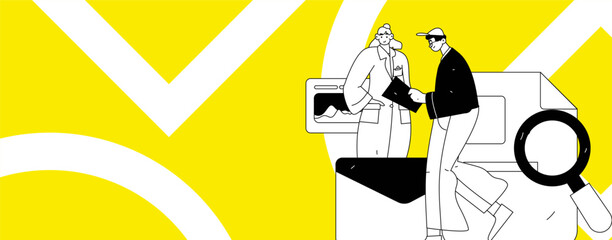 Medical characters fighting the epidemic flat vector concept operation hand drawn illustration
