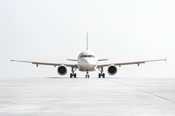 A detailed tail view of an airplane on a runway, showcasing perspective in a high-resolution image.