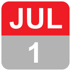 JUL 1 MONTHS DAILY DATE