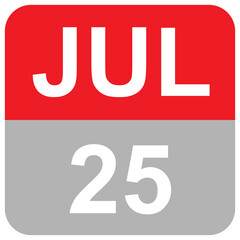 JUL 25 MONTHS DAILY DATE