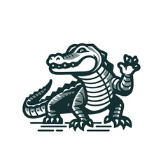 Modern Alligator Logo Mascot Animal Icon
