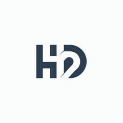 Abstract letter h2 logotype