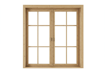 Obraz premium High-Resolution Wooden Window Frame Image: Perfect for Interior Design Projects