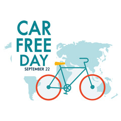 World bicycle day hand drawn flat illustration World Bicycle Day creative unique green natural environment