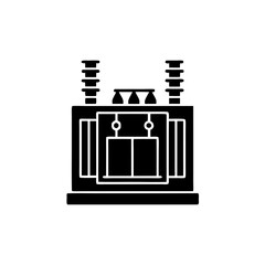 creative details electric substation icon Vector Illustration