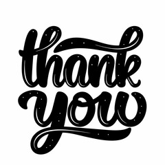 Thank You Hand Lettering. Typography Design Inspiration Paper thank you confetti sign