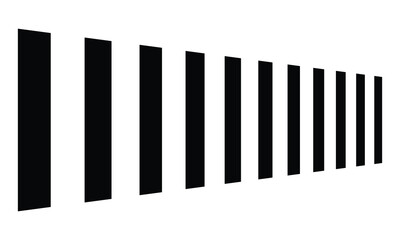 Crosswalk lines. pedestrian crossing icon. zebra crossing. vector illustration, crossover isolated on white background. Vector Illustration . EPS 10 .