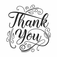 Thank You Hand Lettering. Typography Design Inspiration Paper thank you confetti sign