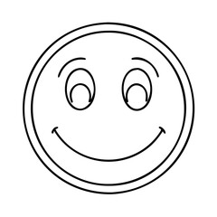 smiley face sticker icon, smiley face sticker line art - simple line art of smiley face sticker, perfect for smiley face sticker logos and icons