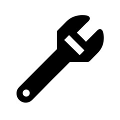 Adjustable Wrench with Grip Icon Design