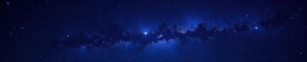 Fototapeta premium Celestial canvas of twinkling stars on a dark velvet night sky, universe, cosmos