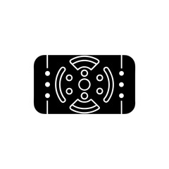 creative details Futuristic charging pad icon Vector Illustration