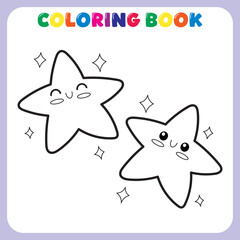 stars coloring book for kids