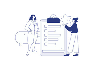 Medical characters fighting the epidemic flat vector concept operation hand drawn illustration
