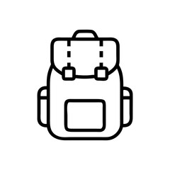 Backpack with Tactical Gear Icon Design