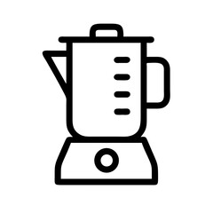 Blender with Measurement Lines Icon Design