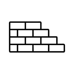 Brick Wall Construction Pattern Icon Design