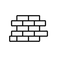 Brick Wall Construction Pattern Icon Design
