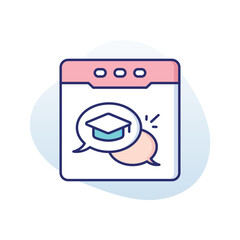 Web Chat Vector icon