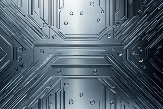 Close-up view of a detailed circuit board pattern.