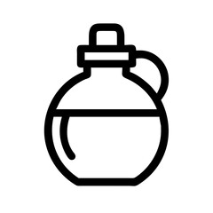 Canteen with Strap and Cap Icon Design