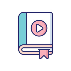 Audio Book Vector icon