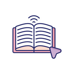 Online Library Vector icon