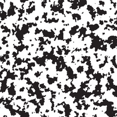 Seamless Abstract Cow Print Pattern in Black and White for Textile Print on Fabric