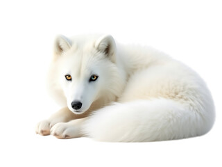 Majestic Arctic Wolf Repose: A Captivating Wildlife Portrait