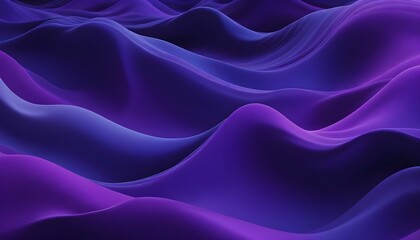 Obraz premium An abstract image showing flowing waves in shades of purple and blue, creating a soft texture.