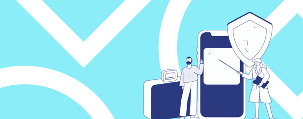 Medical characters fighting the epidemic flat vector concept operation hand drawn illustration
