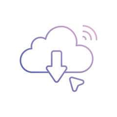 Data Download Vector icon