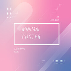 Minimal Gradient Poster with Abstract Geometric Shapes
