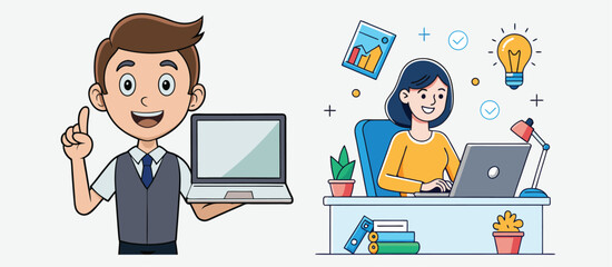 Business people having a team meeting in an office