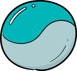 Illustration of marble ball
