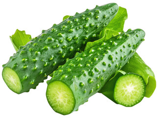 Fresh Green Cucumbers Close-up Shot: Vibrant, Juicy, and Ready to Eat