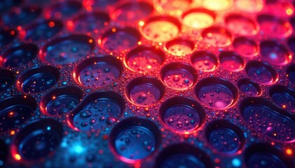 Intricate tessellation of hexagons, vibrant hues, pattern, hexagon