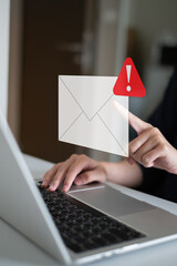 Electronic mail email cyberspace business communication spam message computer technology online...