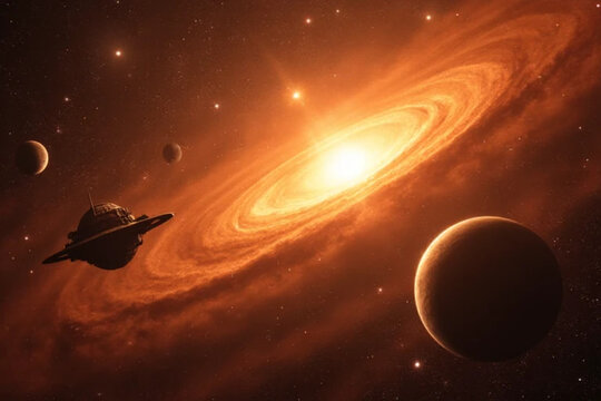 planet in space
