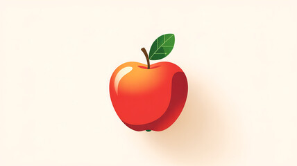 Fototapeta premium Red apple fruit illustration vector graphic for health food diet and nutrition concept design art 100