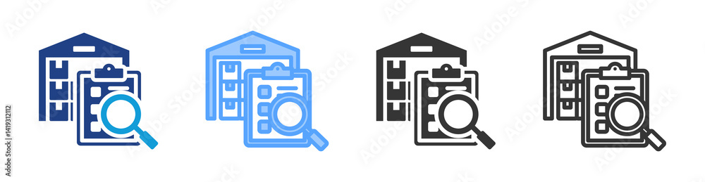 Poster Control icon set multiple style collection