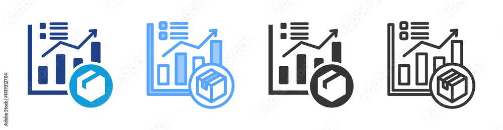 Poster sales icon set multiple style collection