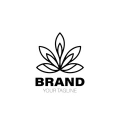 Yoga Logo. Yoga Logo Design. Yoga Logo Brand. Yoga Logo Vector Design Isolated on White Background