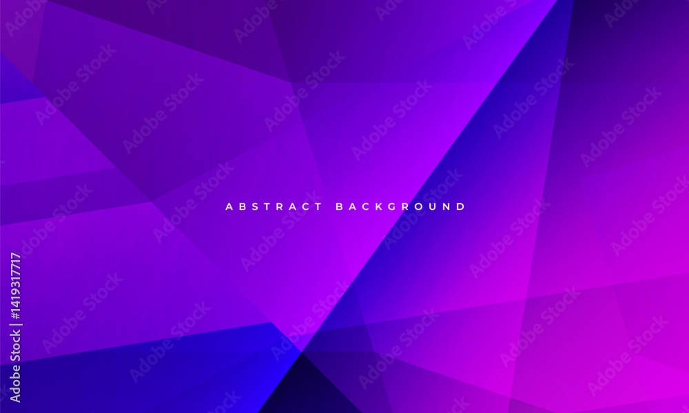 Aufkleber dark purple modern abstract background banner with violet polygonal geometric shapes. vector illustr