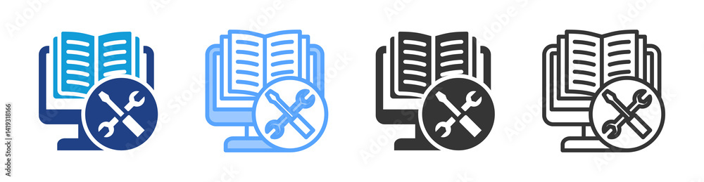 Aufkleber Authoring Tool icon set multiple style collection