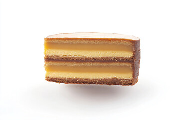 Fototapeta premium a piece of cake with a bite taken out of it