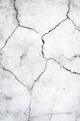Cracked Plaster Wall Texture Background Abstract Grey White