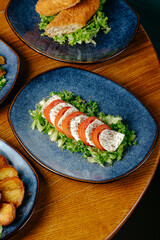 A girl smiles on a white background