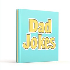 Humorous Dad Jokes Book with Bright Cover Perfect for Family Gatherings and Laughs on Lazy Afternoons